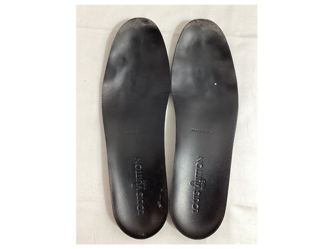 Sneakers basse Louis Vuitton in pelle nera e camoscio Nero - vista 14