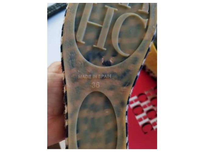 Espadrillas Carolina Herrera in pelle senape - vista 4