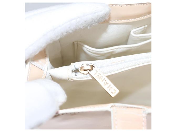 CHANEL Tote Bag Email Beige Gold CC Auth bs20922 Golden - Ansicht 23