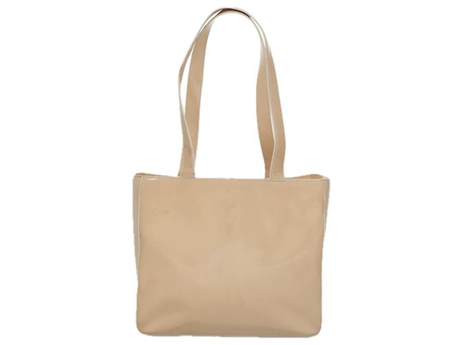 CHANEL Tote Bag Email Beige Gold CC Auth bs20922 Golden - Ansicht 3