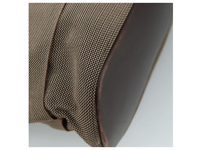 Borsa a spalla Vala in tela marrone Salvatore Ferragamo Auth bs20980 - vista 11