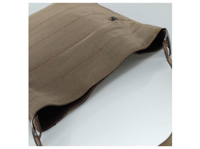 Borsa a spalla Vala in tela marrone Salvatore Ferragamo Auth bs20980 - vista 6