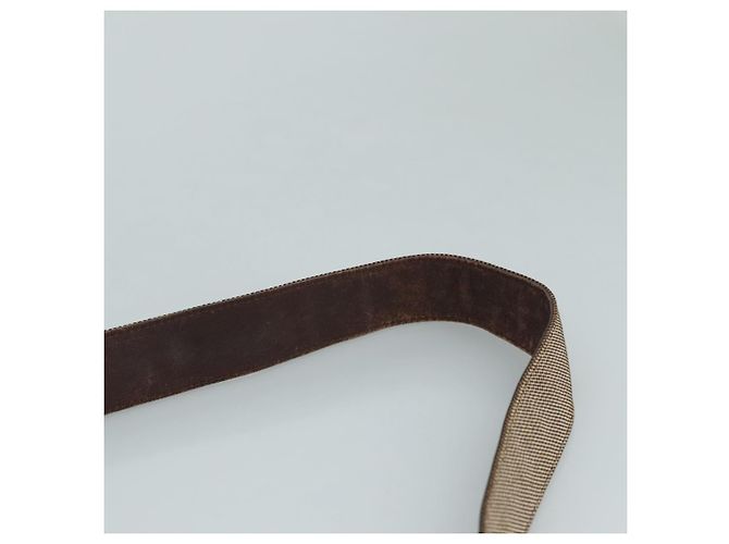 Borsa a spalla Vala in tela marrone Salvatore Ferragamo Auth bs20980 - vista 8