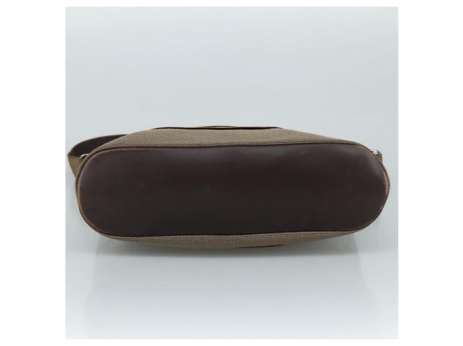 Borsa a spalla Vala in tela marrone Salvatore Ferragamo Auth bs20980 - vista 9