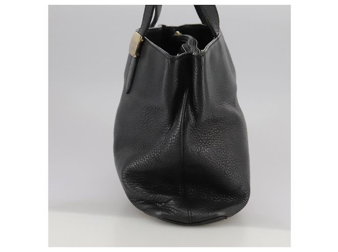 Autre Marque Borsa a mano Burberrys in pelle nera e oro Auth bs20817 Nero D'oro - vista 3