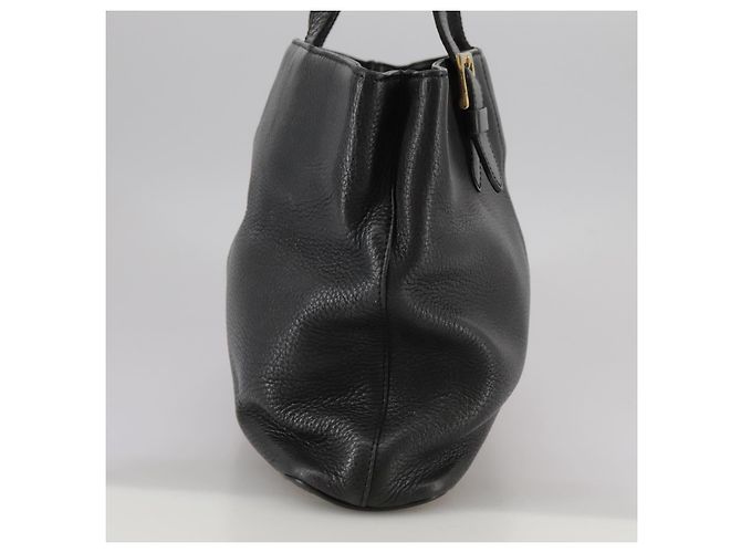 Autre Marque Borsa a mano Burberrys in pelle nera e oro Auth bs20817 Nero D'oro - vista 4