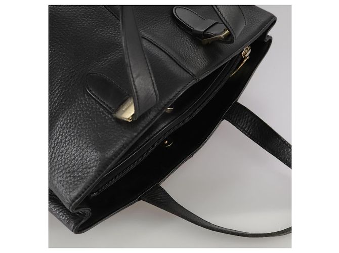 Autre Marque Borsa a mano Burberrys in pelle nera e oro Auth bs20817 Nero D'oro - vista 6