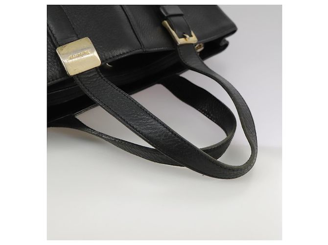 Autre Marque Borsa a mano Burberrys in pelle nera e oro Auth bs20817 Nero D'oro - vista 7