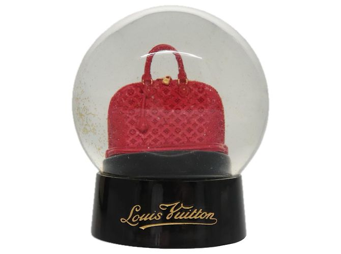 LOUIS VUITTON Snow Globe Alma VIP Limited Clear Red LV Auth 107310 - vista 13