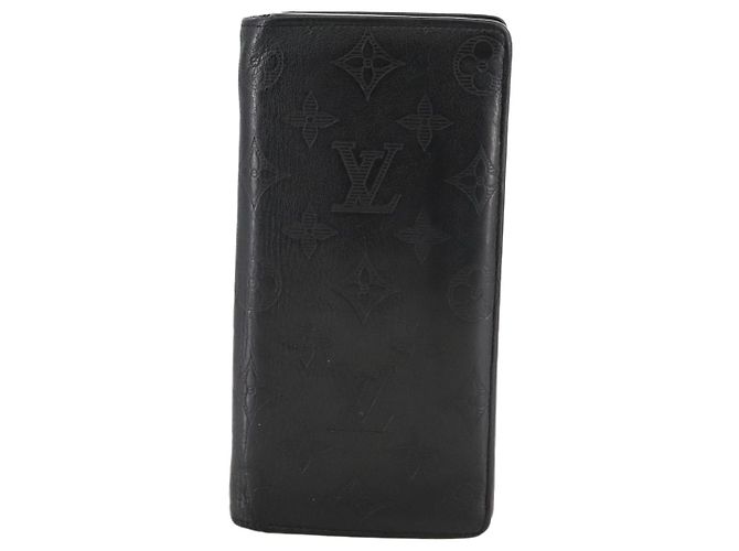 LOUIS VUITTON Brieftasche Brazza Monogram Shadow M62900 LV Auth am7512 Schwarz - Ansicht 13