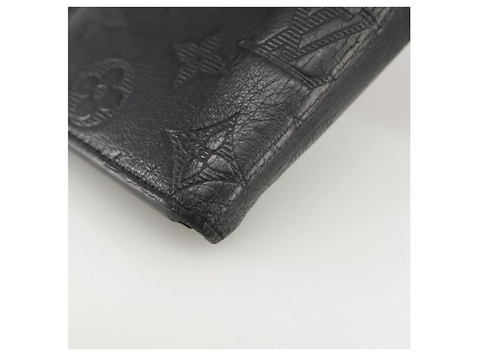 LOUIS VUITTON Brieftasche Brazza Monogram Shadow M62900 LV Auth am7512 Schwarz - Ansicht 16