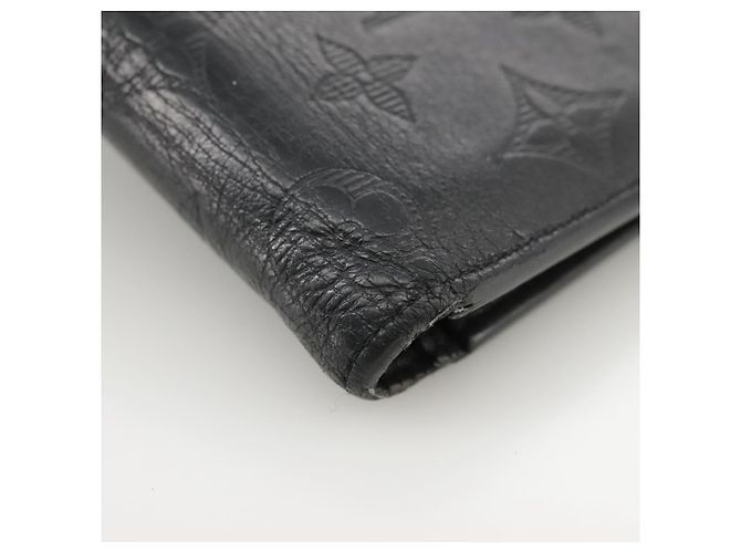 LOUIS VUITTON Brieftasche Brazza Monogram Shadow M62900 LV Auth am7512 Schwarz - Ansicht 7