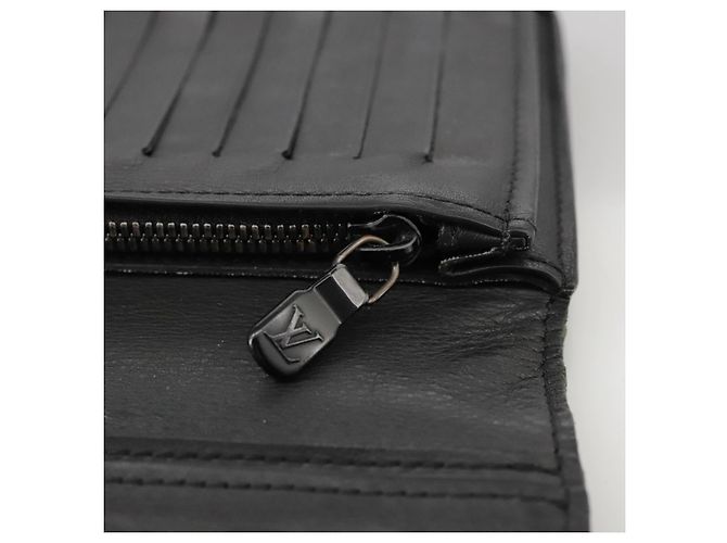 LOUIS VUITTON Brieftasche Brazza Monogram Shadow M62900 LV Auth am7512 Schwarz - Ansicht 9