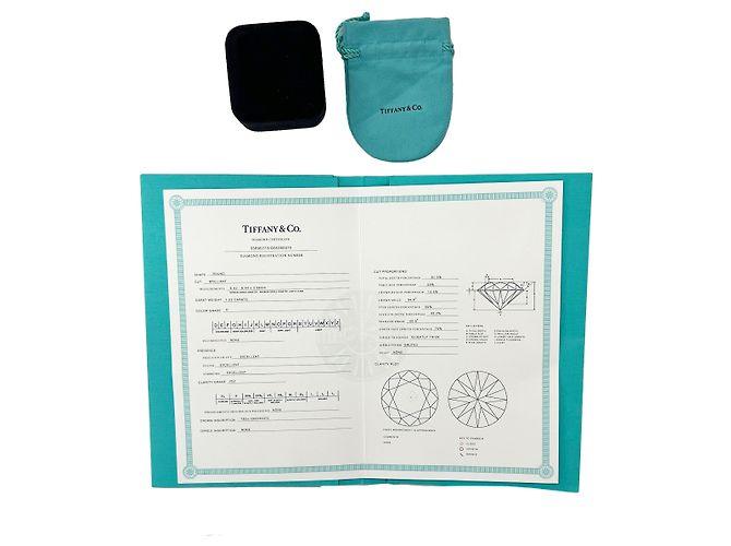 Anillo de compromiso Tiffany Solitaire en platino H VS2 1,02 CTW de Tiffany & Co. - vista 5