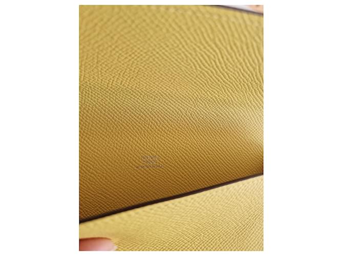 Hermès Borsa HERMESNAP Laccata Giallo - vista 3