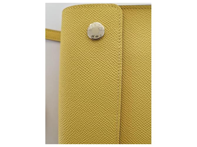 Hermès Borsa HERMESNAP Laccata Giallo - vista 4