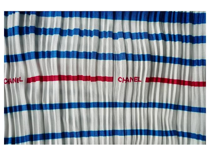 CHANEL Lenço de Seda Dobrada TBE RARO Multicor - vista 6