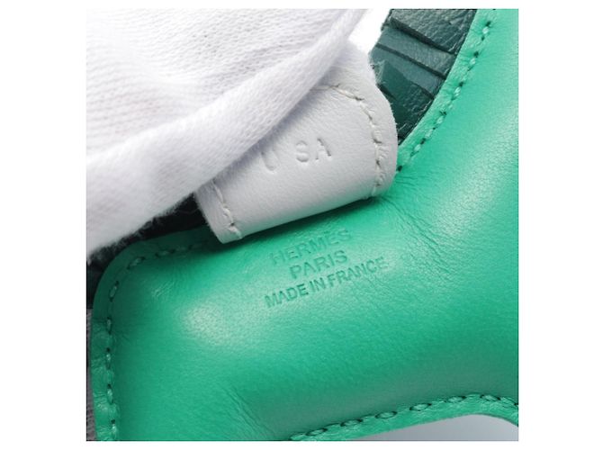 Plume Hermès Charm Feder Blau Malachit Mint PM Rodeo Hermes Grün - Ansicht 4