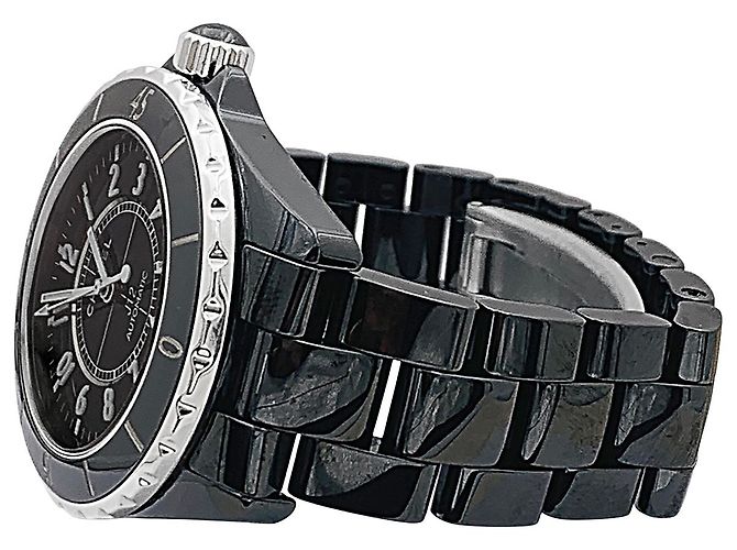 Chanel-Uhr, 'J12', schwarze Keramik, Stahl. - Ansicht 4