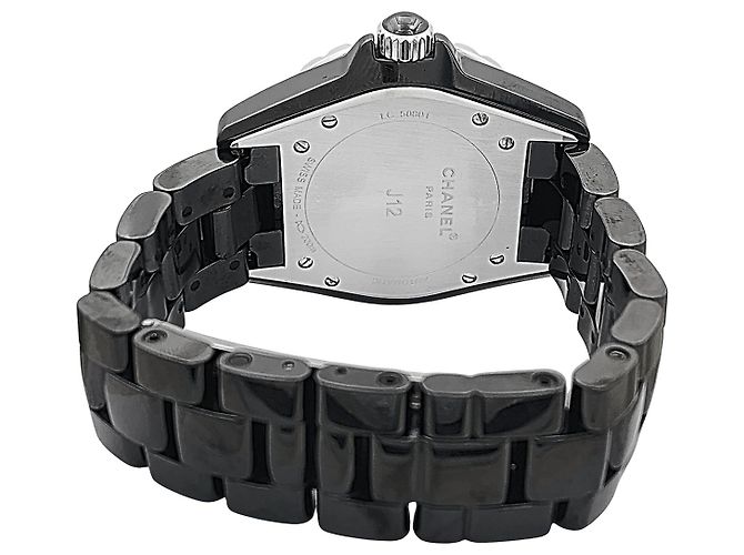 Chanel-Uhr, 'J12', schwarze Keramik, Stahl. - Ansicht 6