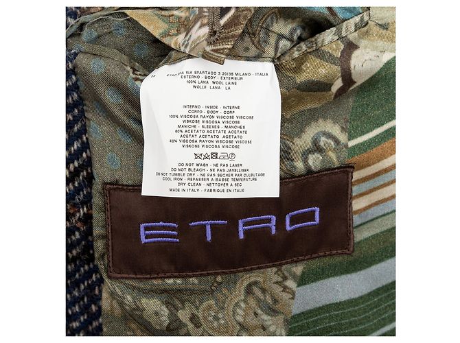 Etro Checkered Wool Coat Multiple colors - view 15