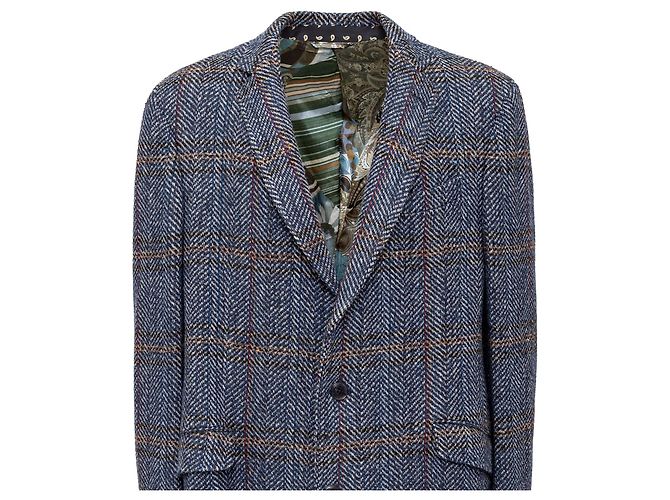 Etro Checkered Wool Coat Multiple colors - view 4
