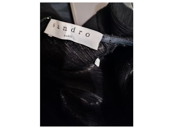 Sandro, schwarzes Spike-Kleid, Größe 36, sehr guter Zustand - Ansicht 3