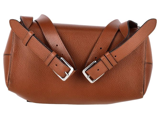 Sac à dos Chiltern en cuir marron Mulberry - vue 3