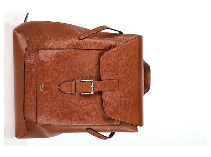 Sac à dos Chiltern en cuir marron Mulberry - vue 9