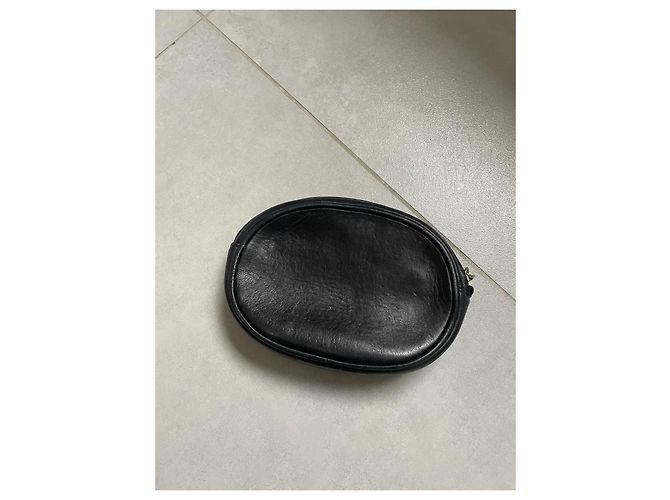 Clutch Chanel in pelle nera Nero - vista 2