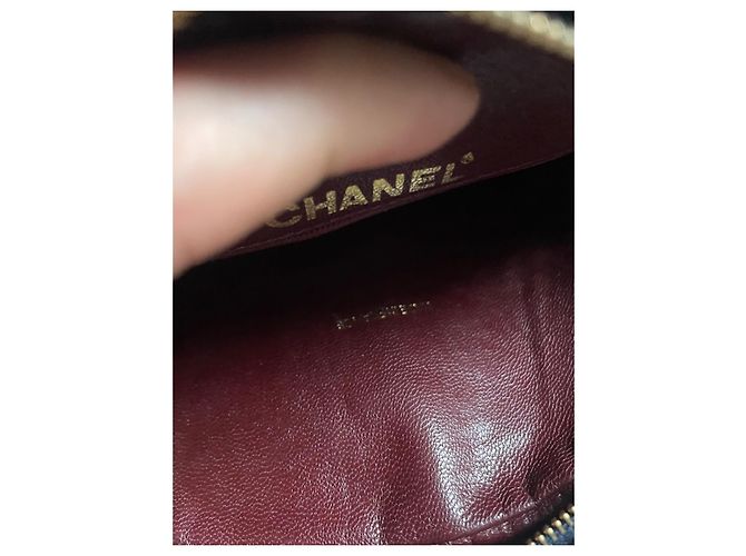 Clutch Chanel in pelle nera Nero - vista 5