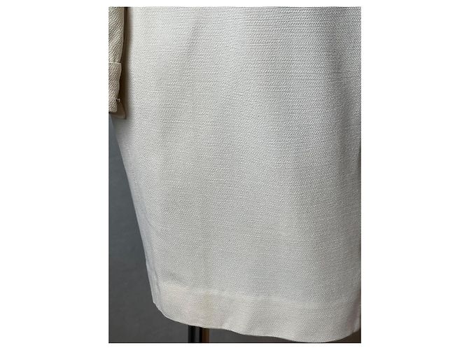 Conjunto de saia e blazer de lã Thierry Mugler Creme Cru - vista 5