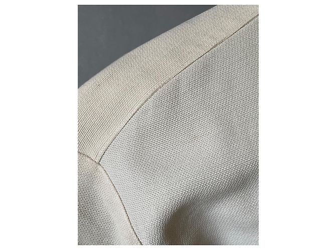 Conjunto de saia e blazer de lã Thierry Mugler Creme Cru - vista 7