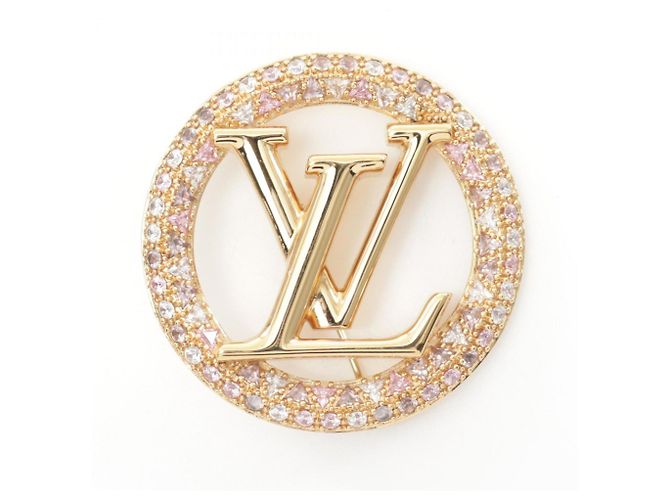 Spilla Louis Vuitton LV Knight Louise Tresor Rosa D'oro - vista 2