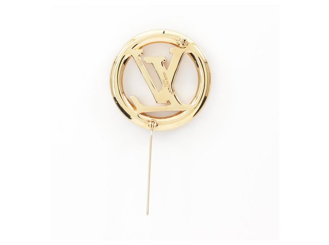 Spilla Louis Vuitton LV Knight Louise Tresor Rosa D'oro - vista 3