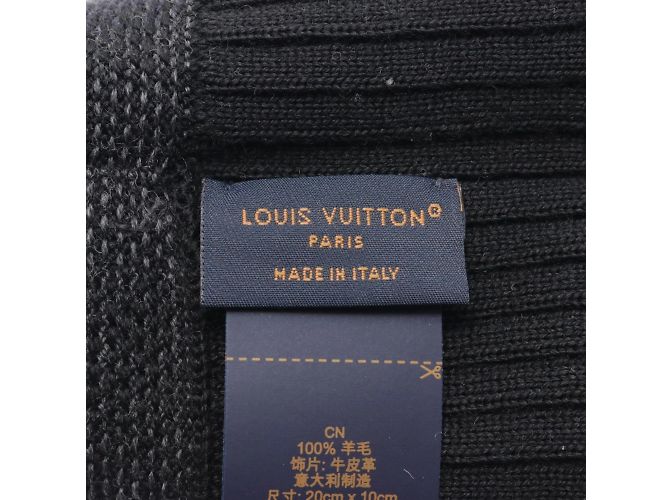 Guanti Louis Vuitton Neo Petit Damier Marrone Nero - vista 4