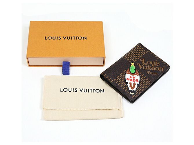 Organizer Louis Vuitton N60391 NIGO Card Holder Brown - view 2