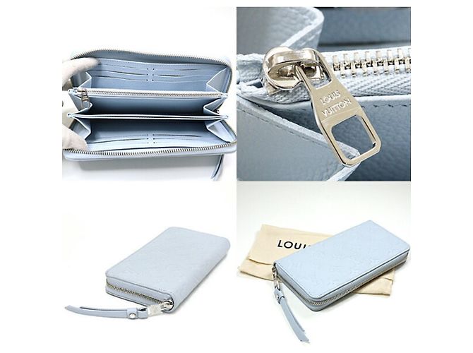 Louis Vuitton Zippy Wallet in Washed Blue - view 3