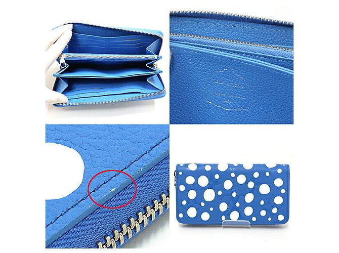 Cartera Zippy Infinity Dot Azul Blanco LV×YK de Louis Vuitton - vista 2