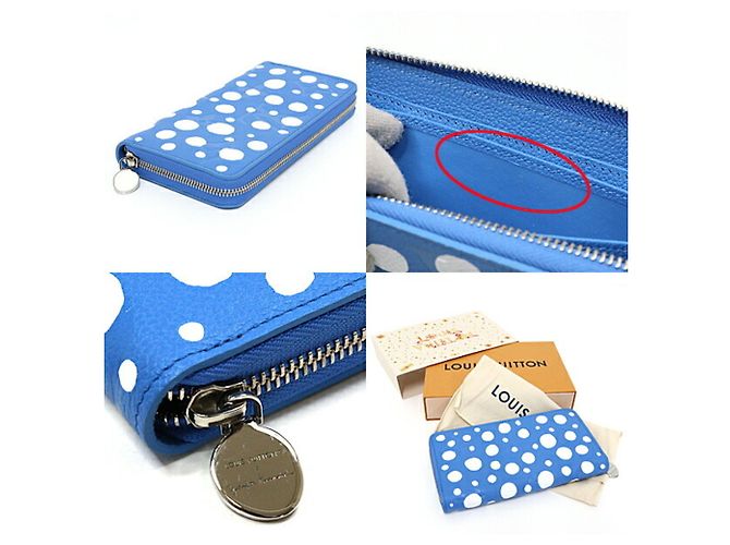Cartera Zippy Infinity Dot Azul Blanco LV×YK de Louis Vuitton - vista 3