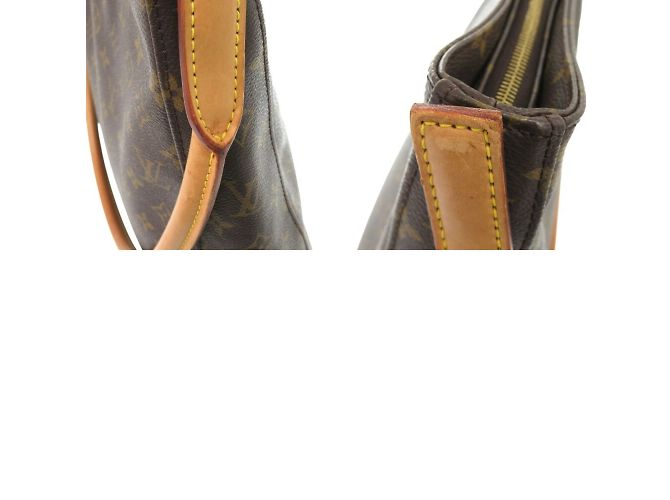 Louis Vuitton Looping GM Monogram Shoulder Bag Brown - view 11