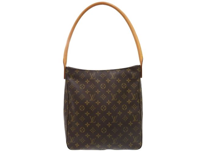 Louis Vuitton Looping GM Monogram Shoulder Bag Brown - view 2