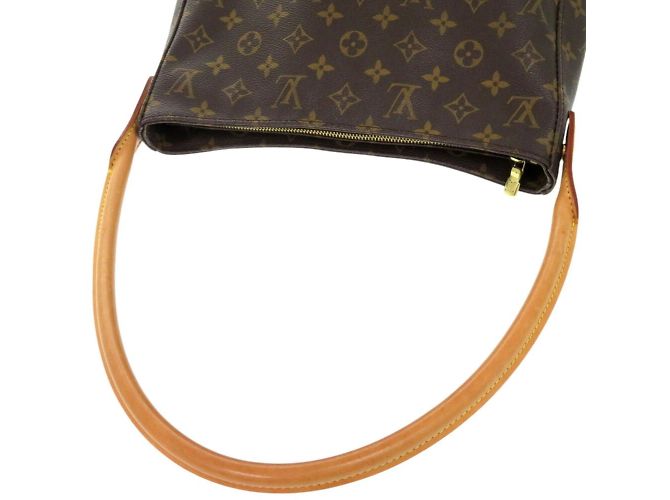 Louis Vuitton Looping GM Monogram Shoulder Bag Brown - view 6