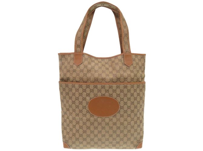 Gucci Beiger GG Canvas Tote Bag - Ansicht 2