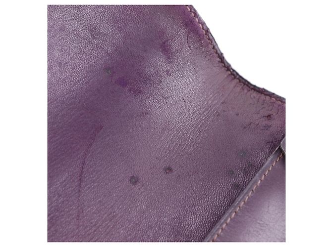Clutch in pelle Box Bordeaux di Hermès Bordò - vista 11