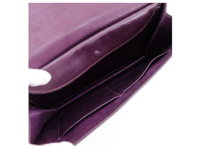 Clutch in pelle Box Bordeaux di Hermès Bordò - vista 6
