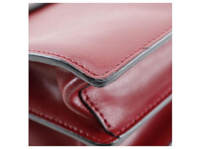 Borsa a Spalla Fendi Canai Rosso - vista 4