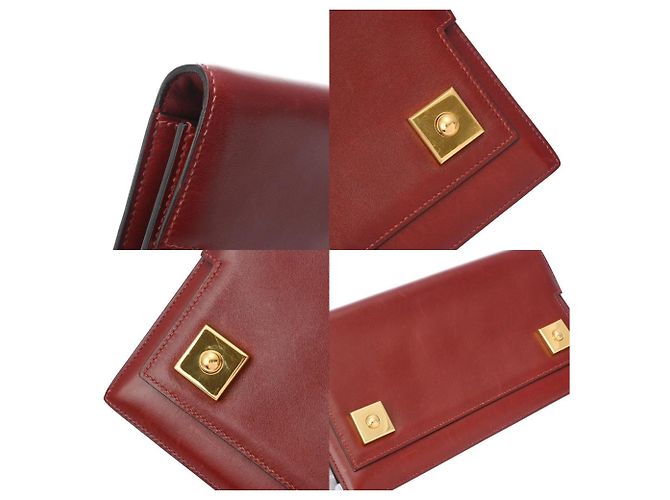 Hermès Borsa Clutch Hermes Piano Rosso H - vista 10