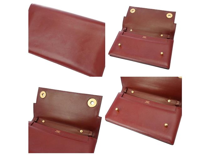 Hermès Borsa Clutch Hermes Piano Rosso H - vista 11