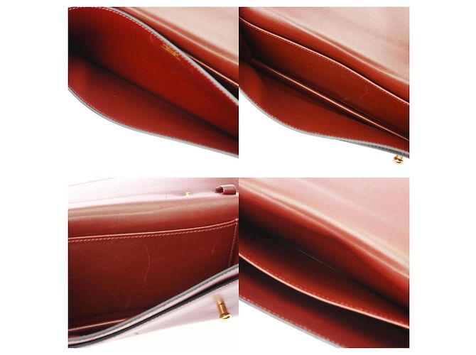 Hermès Borsa Clutch Hermes Piano Rosso H - vista 12